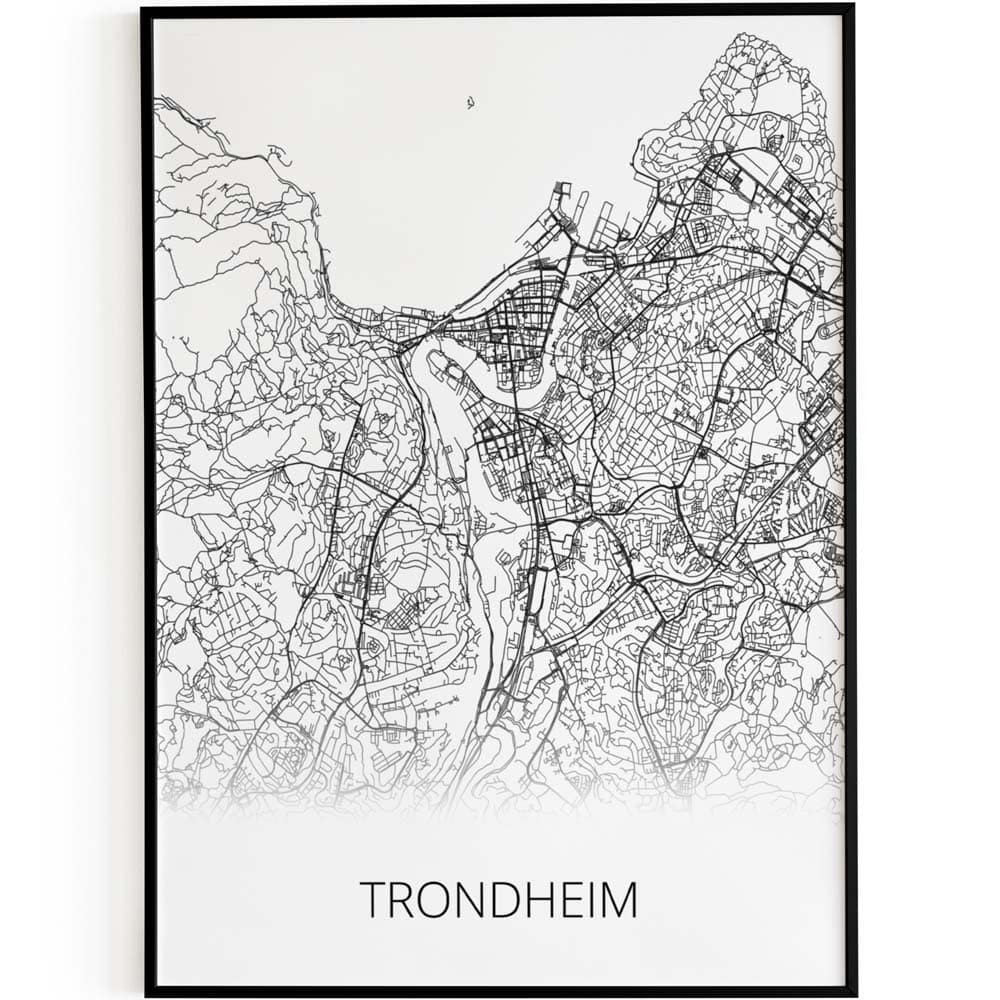 Trondheim, - Poster Norway Store City